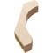 Ekena Millwork 3-inch W x 16-inch D x 22-inch H Legacy Rough Cedar Woodgrain TimberThane Knee Brace, Primed BRCUR03X16X22LECRCPR - alternate 4